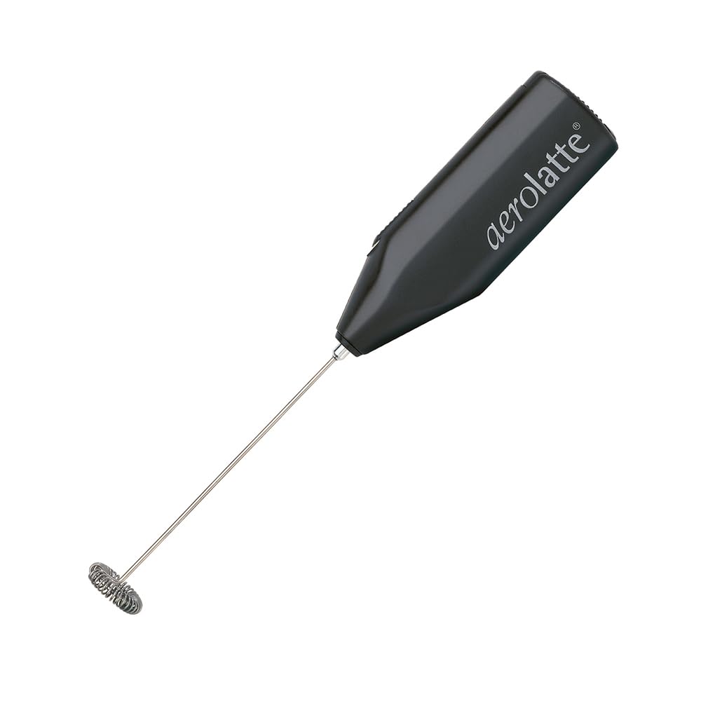 Aerolatte Milk Frother with Counter Stand, The Original Steam-Free Frother, Black