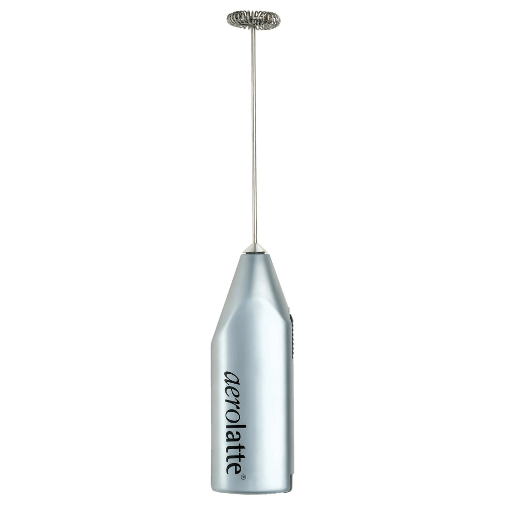 Aerolatte Steam-Free Milk Frother, Satin Finish, 18/8 Stainless Steel Whisk, BPA-Free Plastic Housing, Batteries Included