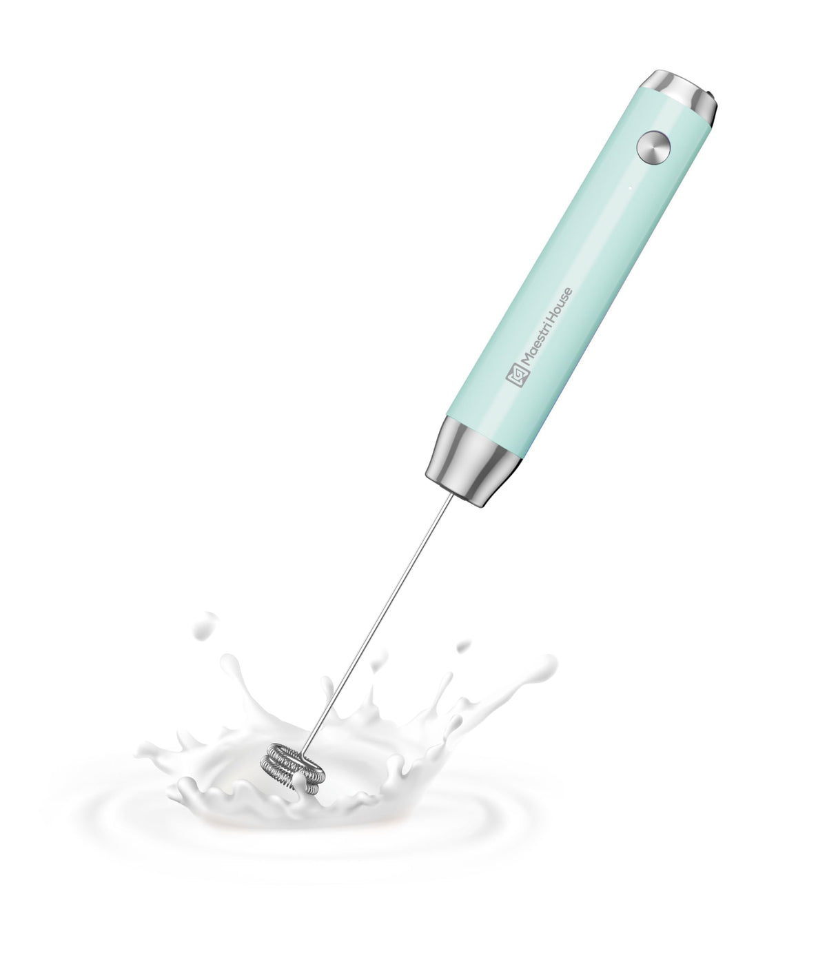 Maestri House LunaFro Lite Rechargeable Milk Frother,Detachable Whisk