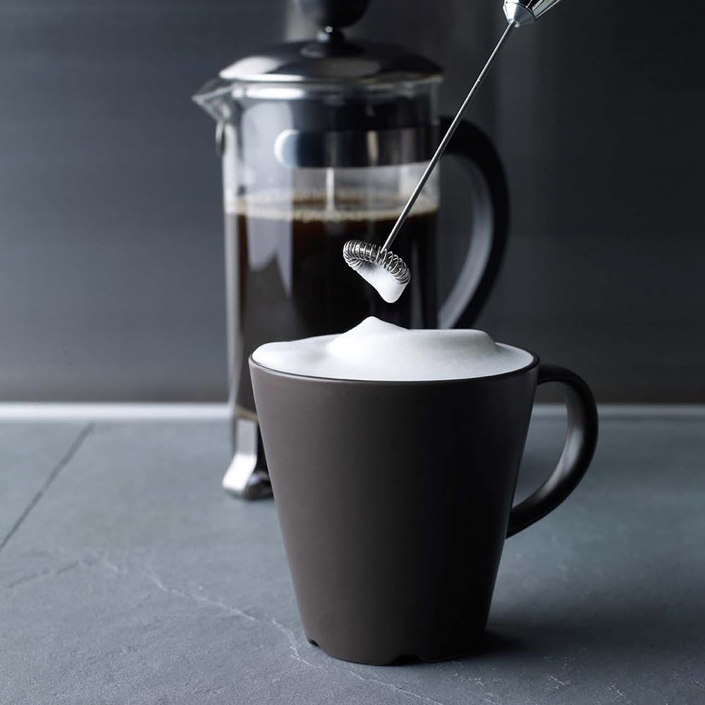 Aerolatte Milk Frother with Counter Stand, The Original Steam-Free Frother, Black