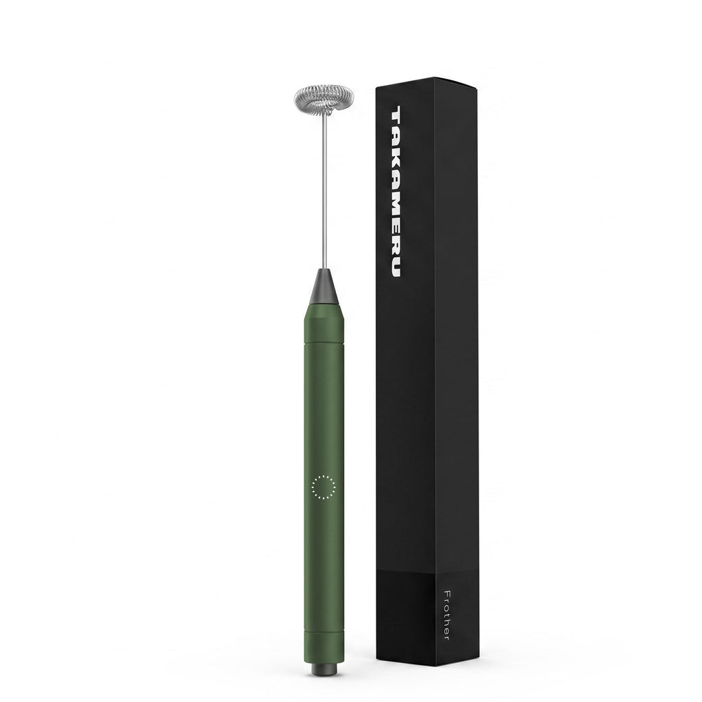 Handheld Milk Frother & Drink Mixer, 23000 RPM for Coffee, Matcha & Mixed Drinks, Green