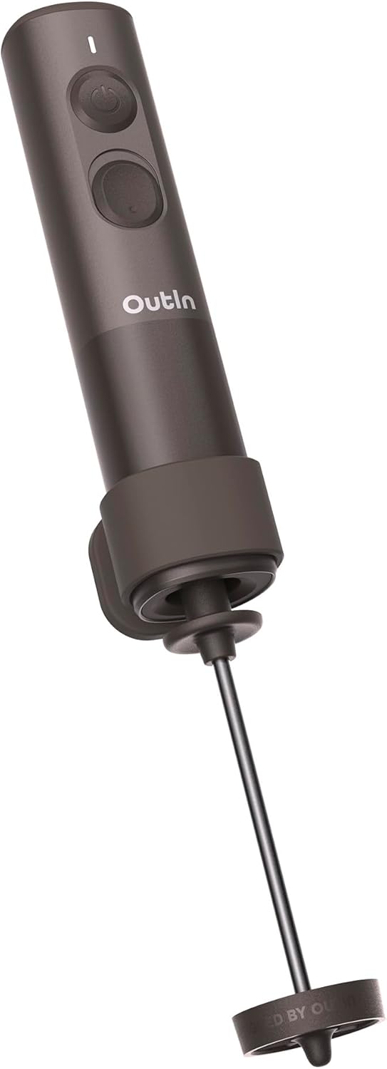 OutIn LattoGo Milk Frother Handheld，Rechargeable & Professional Grade