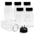 Plastic Spice Jars Bottle Containers with Black Cap, 9.5 Oz, 12 Pack