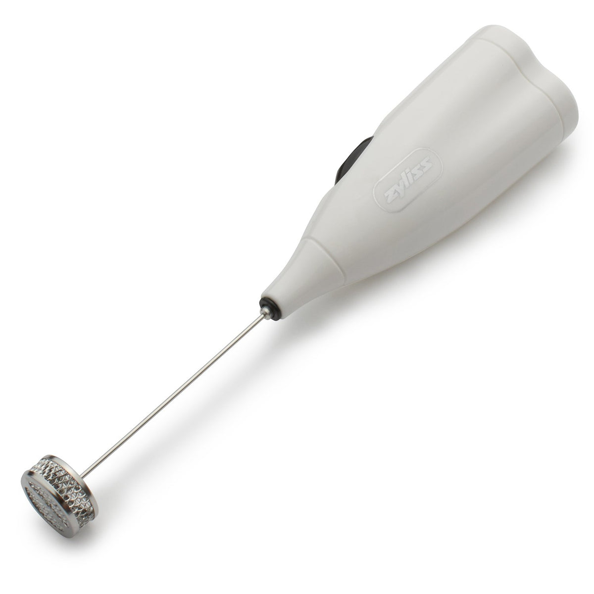 Zyliss Handheld Electric Milk Frother Wand - Versatile Drink Mixer - Frother for Coffee, Cappuccinos, Lattes or Shakes for Perfect Foam, Hot or Cold - Red