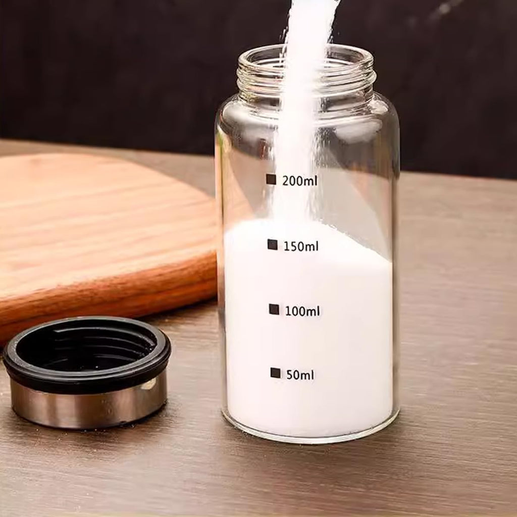 Verdental 7 oz Salt Pepper Shakers with 3 Adjustable Outlet Holes