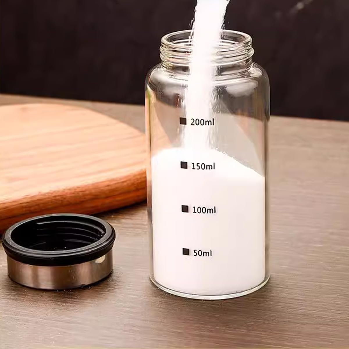 Verdental 7 oz Salt Pepper Shakers with 3 Adjustable Outlet Holes