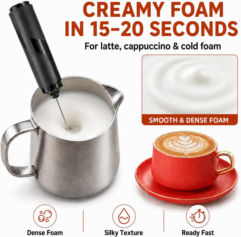 Portable Milk Frother Handheld - Travel Coffee Frother Handheld