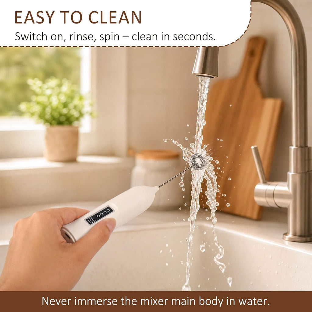 3-Speed Handheld Milk Frother with Premium Gift Box, Frother Wand