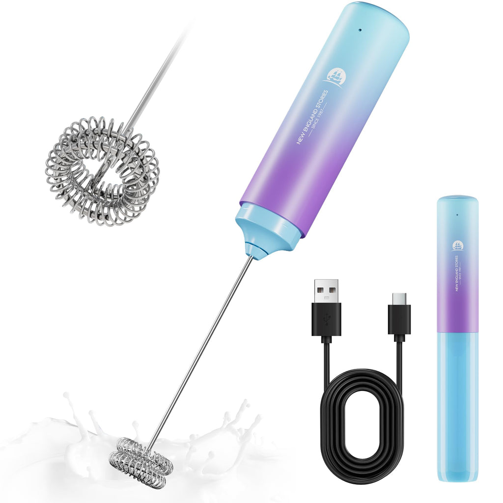 New England Stories Handheld Rechargeable Milk Frother Wand
