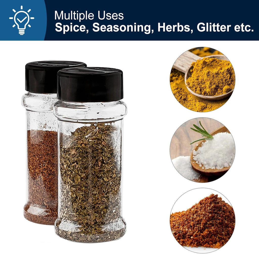 TUZAZO 14 Pcs 3 Oz Spice Jars Plastic Seasoning Containers
