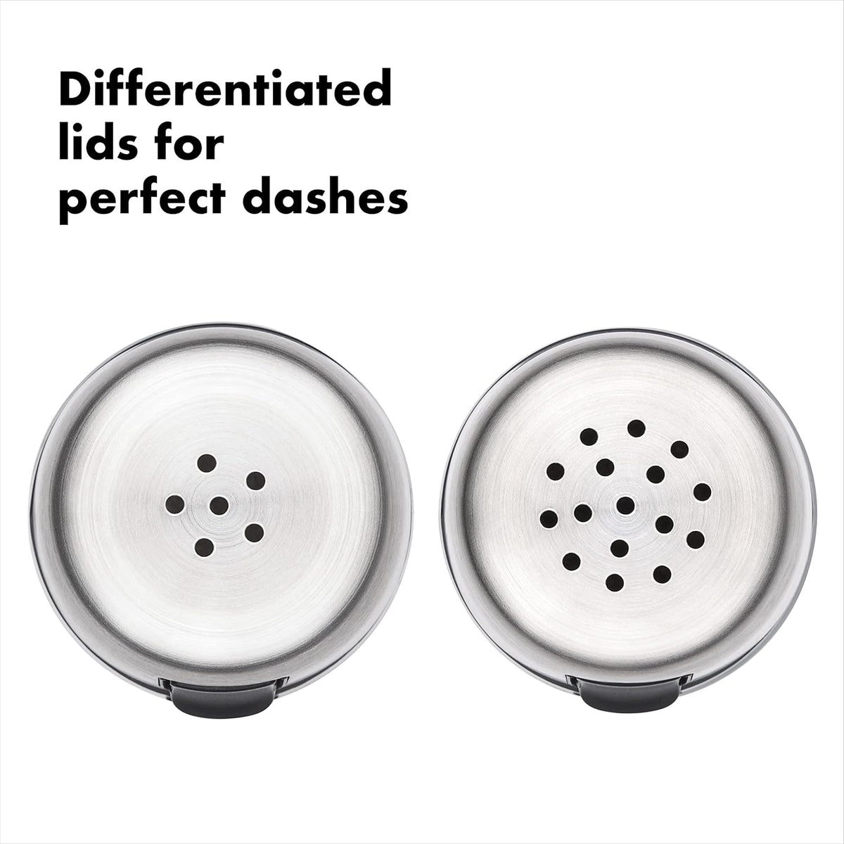 OXO Good Grips Salt & Pepper Shaker Set, Easy to Refill with Twist-Off Lid