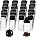 48 Pack Clear Plastic Spice Jars with Label and Shaker Lids Empty Spice Bottles Seasoning Containers Seasoning Jars Shaker Condiment Pots for Pepper Powders 3.4 oz