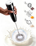 Milk Frother Handheld,Portable Electric Drink Mixer&Wand,Egg Whisk-Yellow
