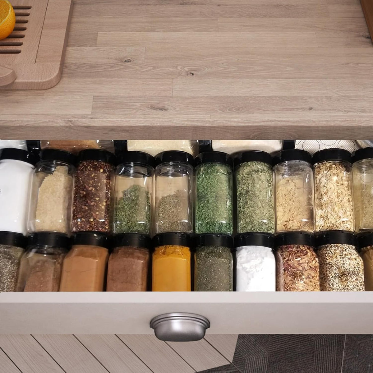28 Pack 16 Oz Large Spice Jars Seasoning Containers Bottles with Label