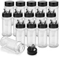 TUZAZO 14 Pcs 3 Oz Spice Jars Plastic Seasoning Containers
