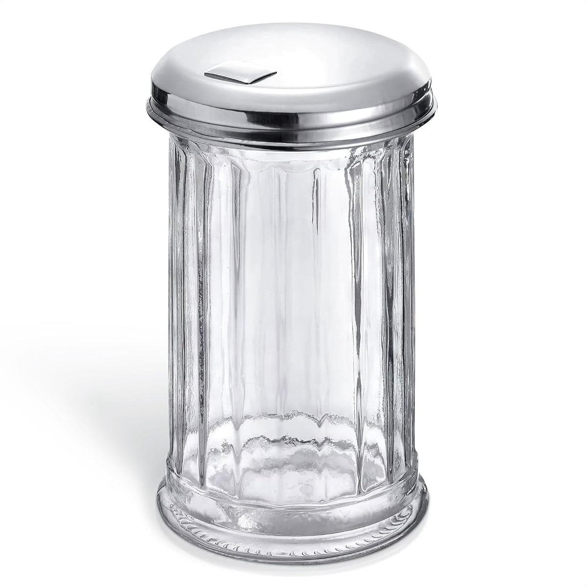 12 Oz Glass Sugar Container for Coffee Bar, with Pour Spout