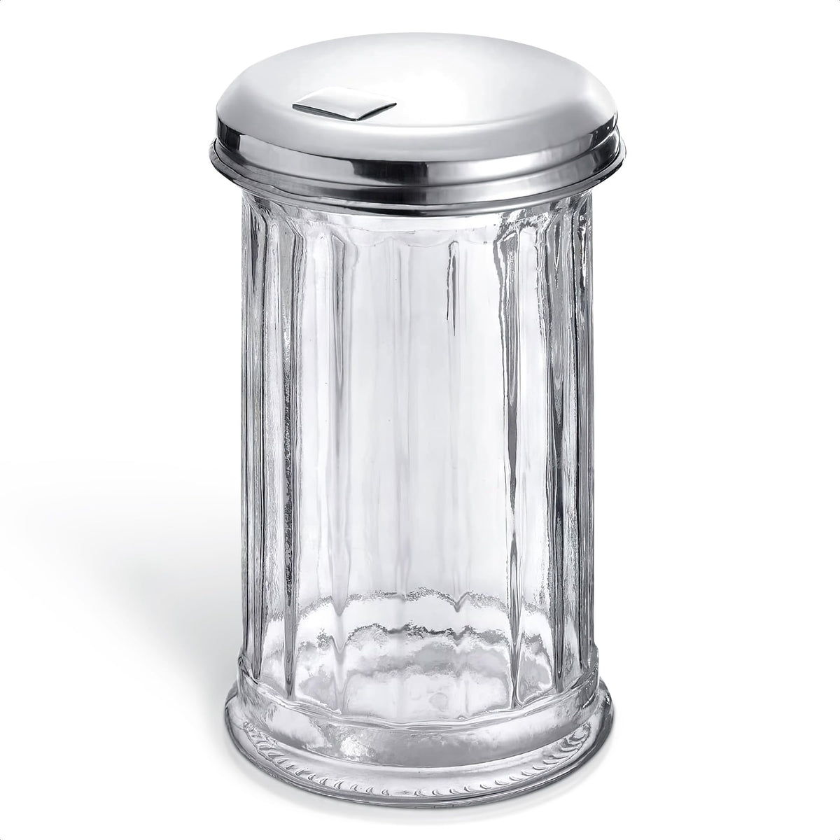 12 Oz Glass Sugar Container for Coffee Bar, with Pour Spout