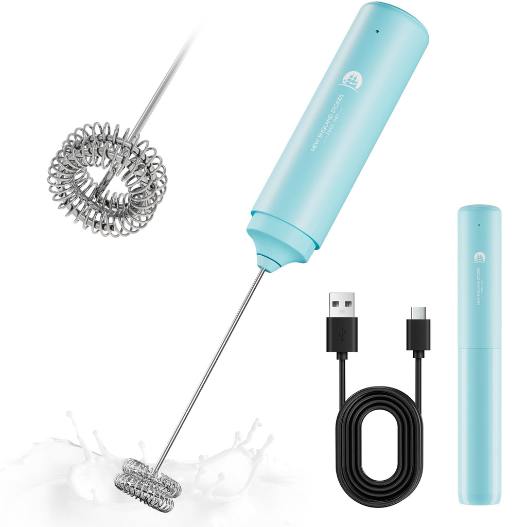New England Stories Handheld Rechargeable Milk Frother Wand