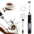 Handheld Milk Frother, Rechargeable Milk Frother, Coffee Mixer Wand, White