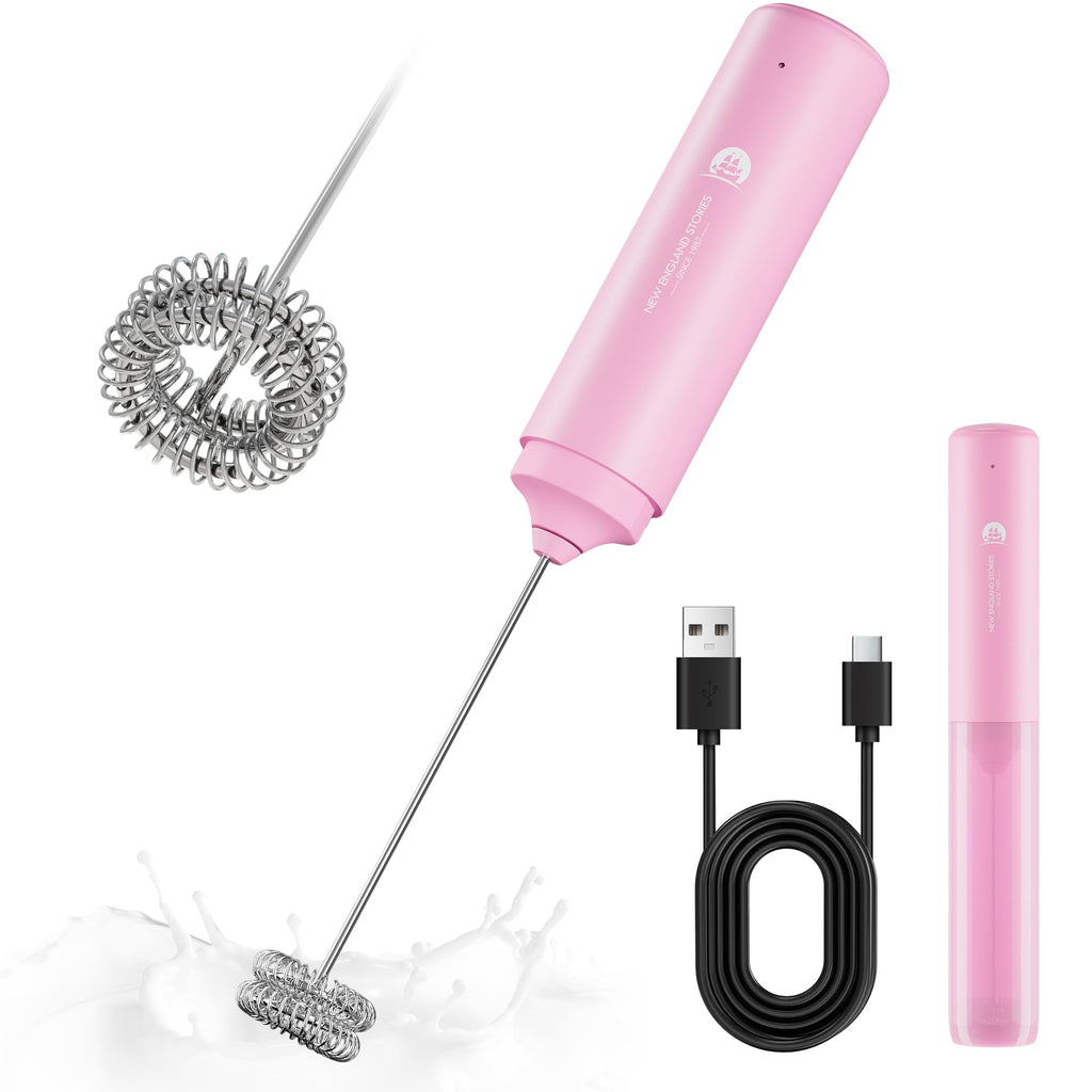 New England Stories Handheld Rechargeable Milk Frother Wand