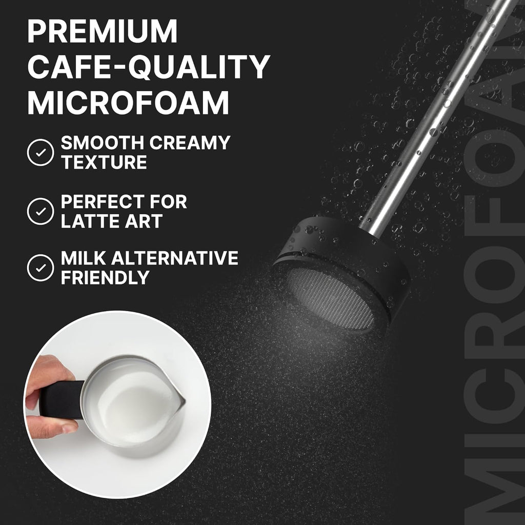 Subminimal NanoFoamer Milk Foamer - Rechargeable Handheld Foamer - Black