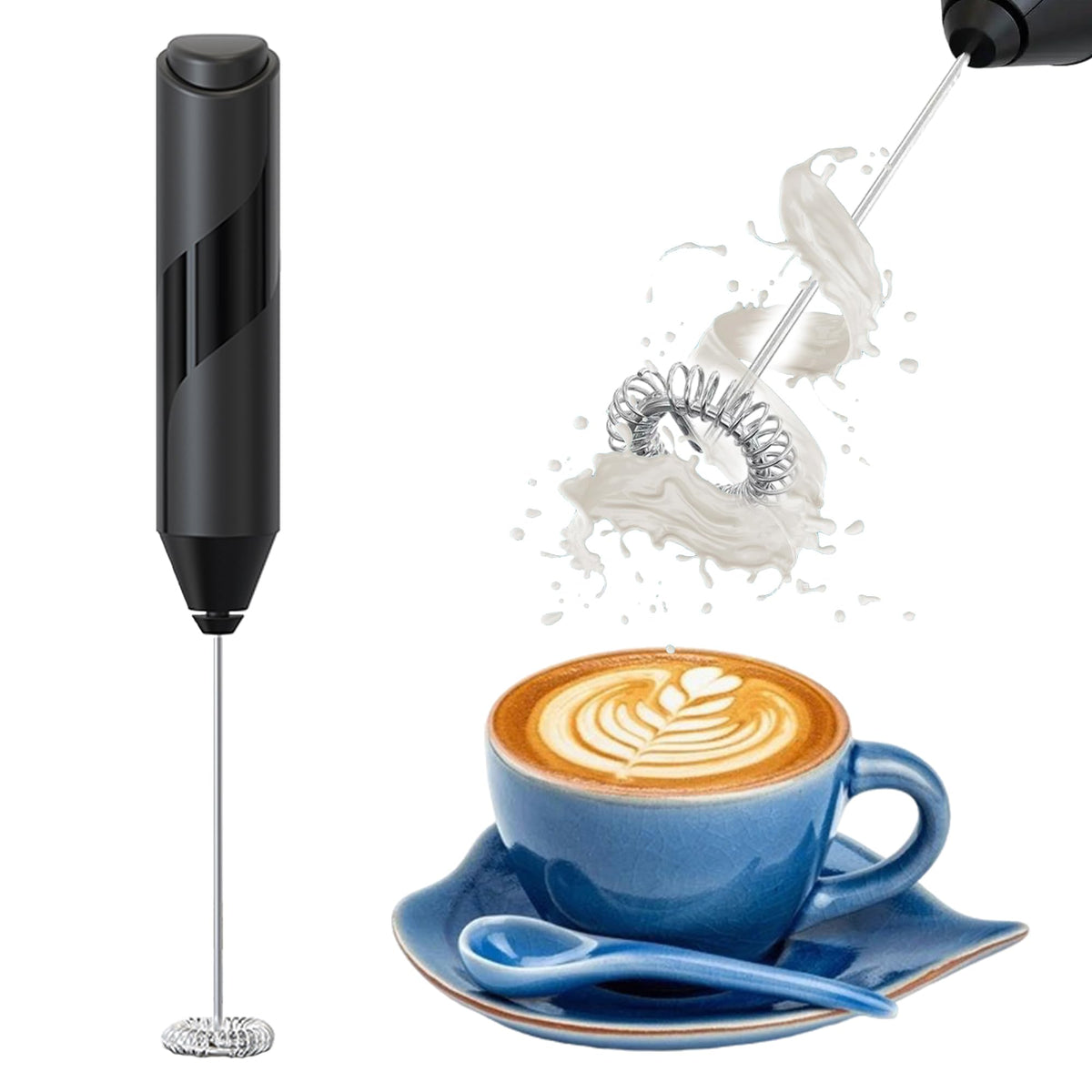 Portable Milk Frother Handheld - Travel Coffee Frother Handheld