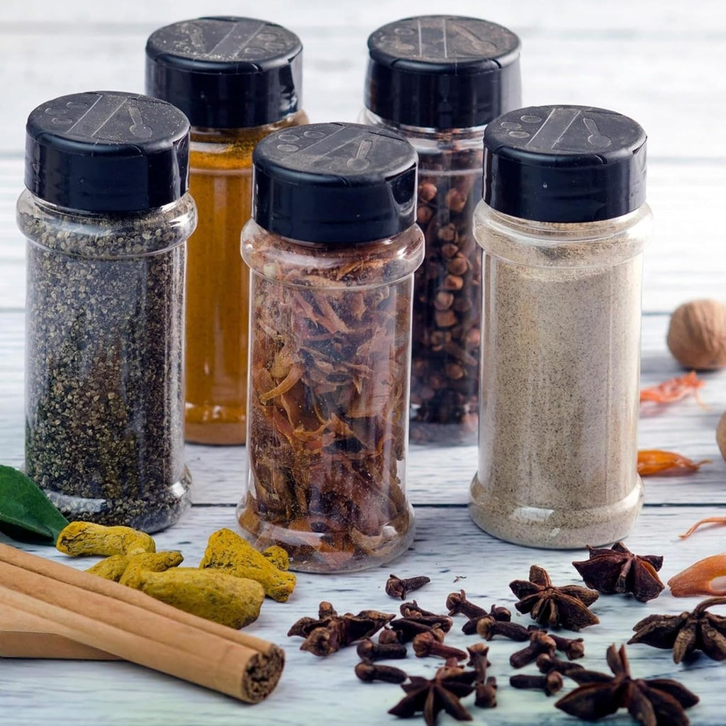 TUZAZO 14 Pcs 3 Oz Spice Jars Plastic Seasoning Containers